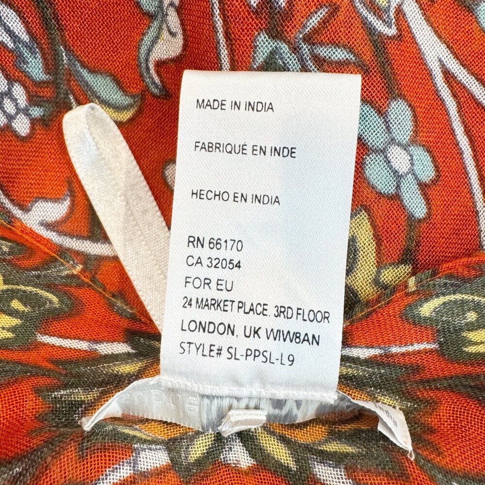 Subtle Luxury Caza Kimono Open Front Coverup Anthropologie Fall Boho Bohemian OS - Picture 8 of 12